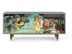Móvel De Tv* Mueble de TV - 125х56х41 cm - T7 - The Birth of Venus, Cinza Cinzento