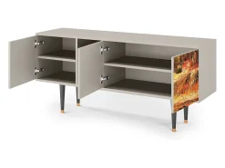 Móvel De Tv| Mueble de TV - 150х69х41 cm - T5 - The Banks, Areia Bege