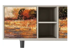 Móvel De Tv| Mueble de TV - 150х69х41 cm - T5 - The Banks, Areia Bege