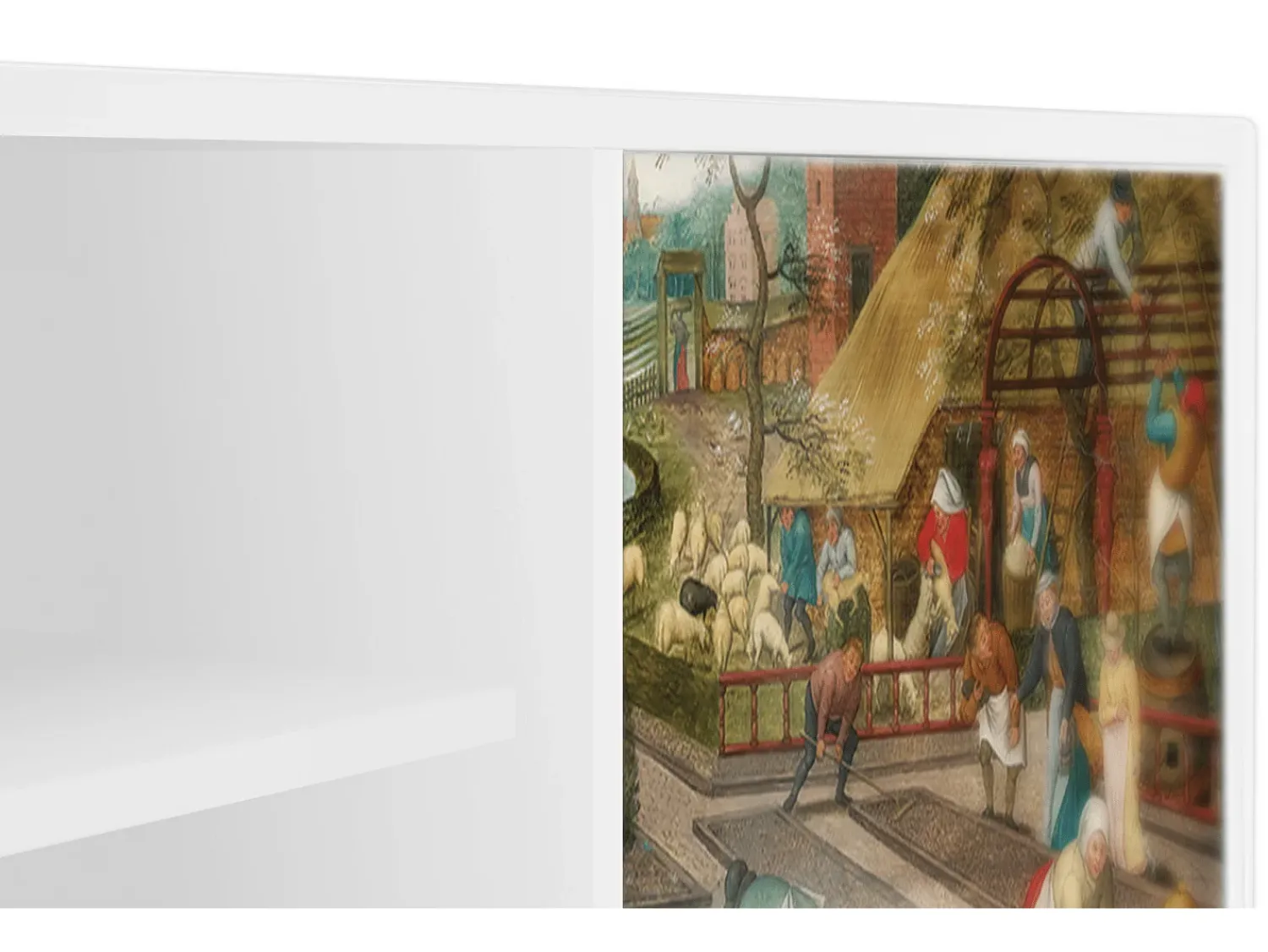 Móvel De Tv* Mueble de TV - 170х69х48 cm - T2 - The Younger - Spring, Branco Bege