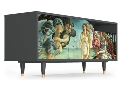 Móvel De Tv| Mueble de TV - 125х56х41 cm - T7 - The Birth of Venus, Antracite Cinza antracite