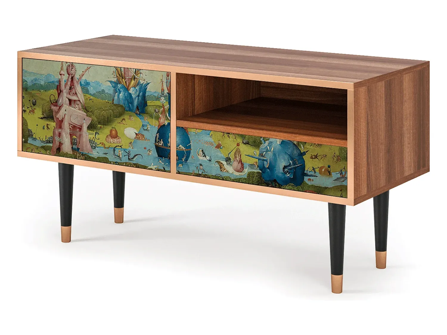 Móvel De Tv* Mueble de TV - 115х59х48 cm - T3 - The Garden 2 by Bosch, Nogueira Castanho