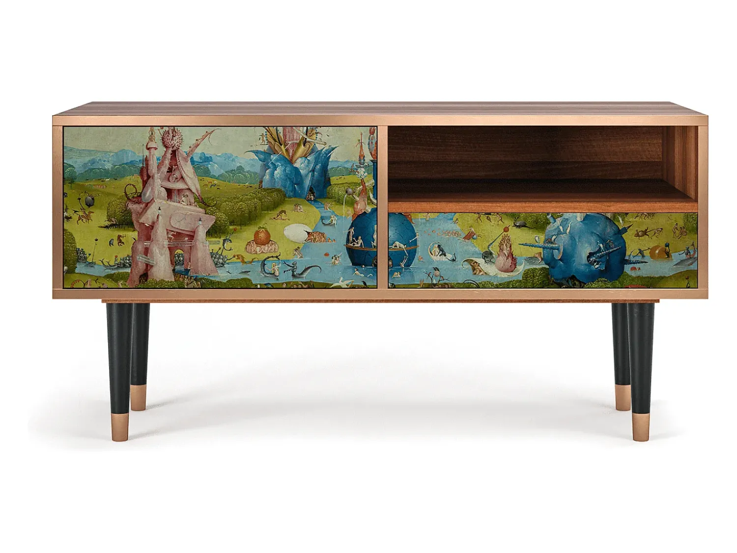 Móvel De Tv* Mueble de TV - 115х59х48 cm - T3 - The Garden 2 by Bosch, Nogueira Castanho