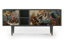 Móvel De Tv* Mueble de TV - 150х69х41 cm - T5 - The Fall, Antracite Cinza antracite