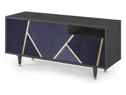 Móvel De Tv* Mueble de TV - 125х56х41 cm - T7 - The Amethyst, Antracite Cinza antracite