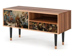 Móvel De Tv| Mueble de TV - 115х59х48 cm - T3 - The Fall, Nogueira Castanho