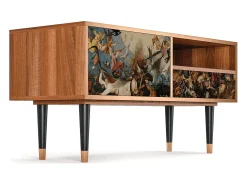 Móvel De Tv| Mueble de TV - 115х59х48 cm - T3 - The Fall, Nogueira Castanho