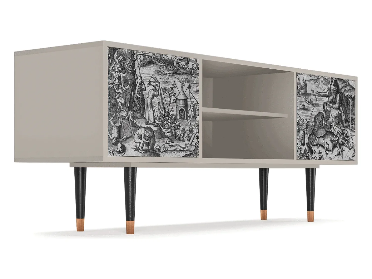 Móvel De Tv* Mueble de TV - 170х69х48 cm - T2 - The Temptation, Areia Bege