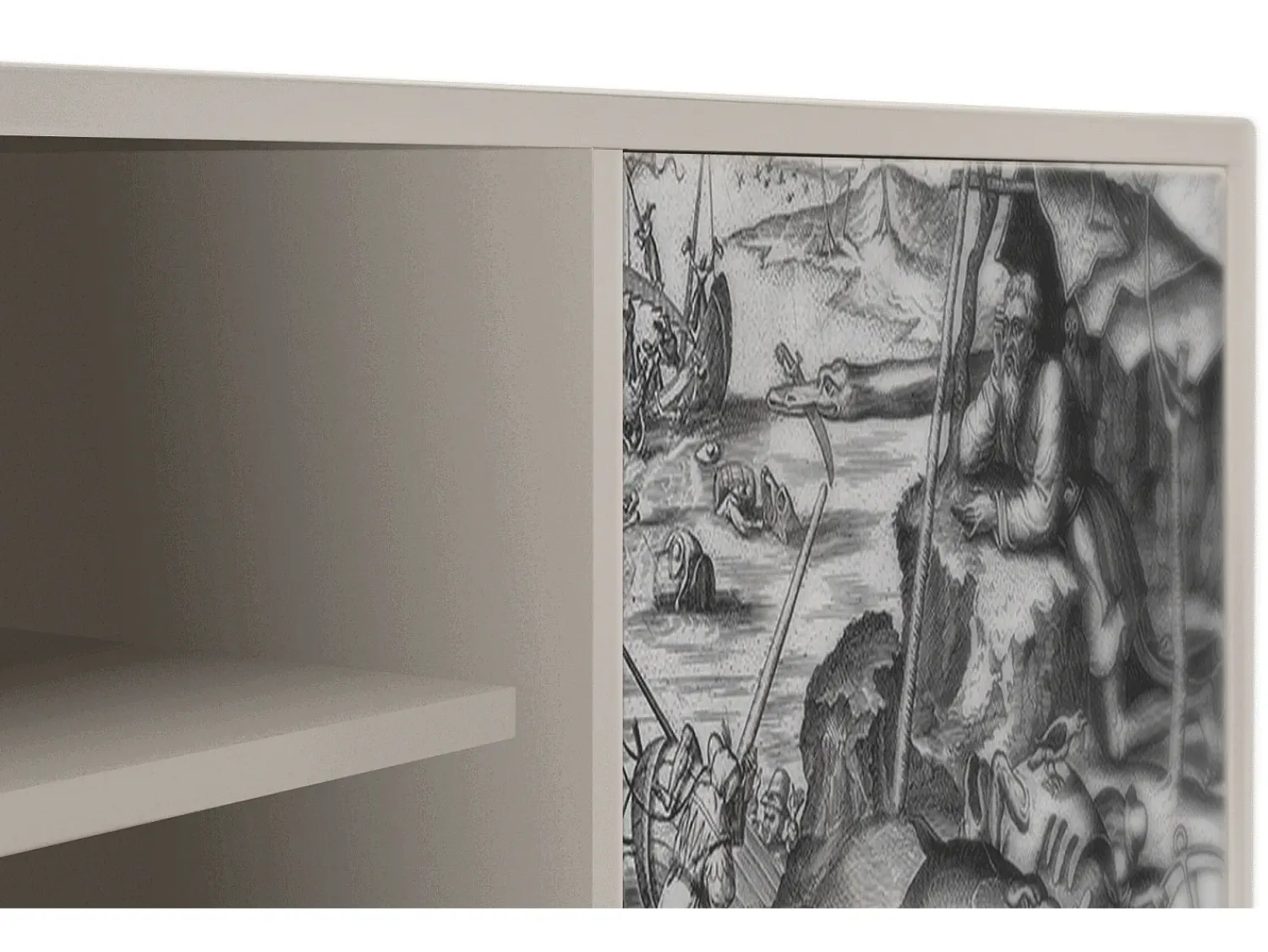 Móvel De Tv* Mueble de TV - 170х69х48 cm - T2 - The Temptation, Areia Bege