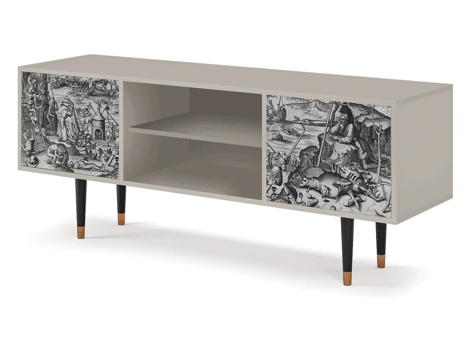 Móvel De Tv* Mueble de TV - 170х69х48 cm - T2 - The Temptation, Areia Bege