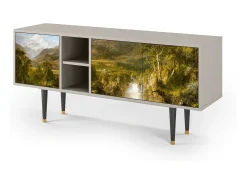 Móvel De Tv| Mueble de TV - 150х69х41 cm - T5 - The Heart of the Andes , Areia Bege