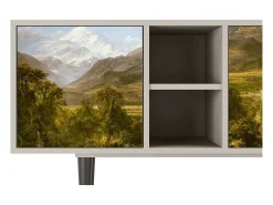 Móvel De Tv| Mueble de TV - 150х69х41 cm - T5 - The Heart of the Andes , Areia Bege