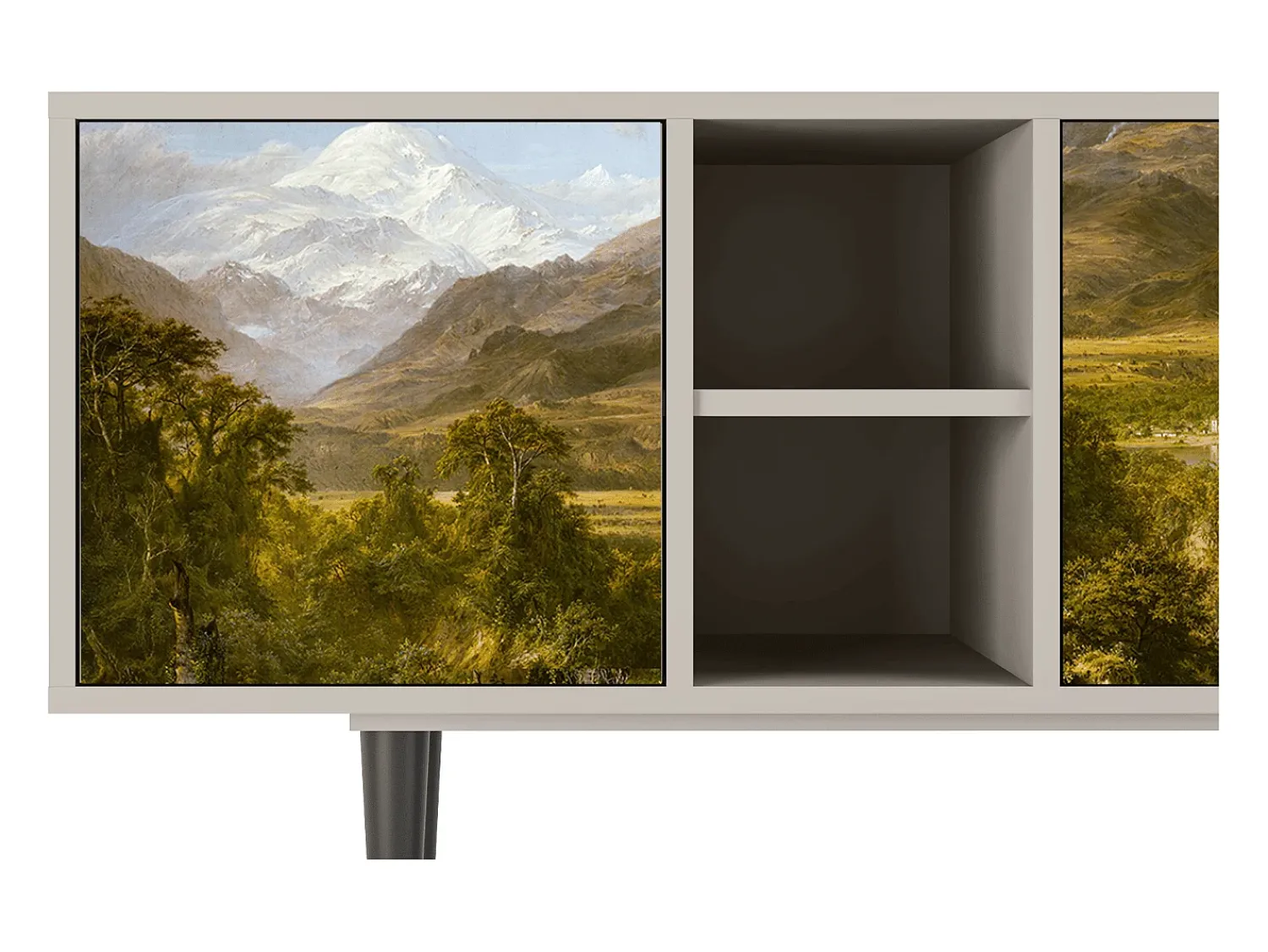 Móvel De Tv| Mueble de TV - 150х69х41 cm - T5 - The Heart of the Andes , Areia Bege