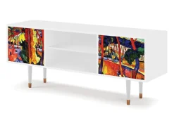 Mueble de TV - 170х69х48 cm - T2 - The Turning Road, Branco Bege