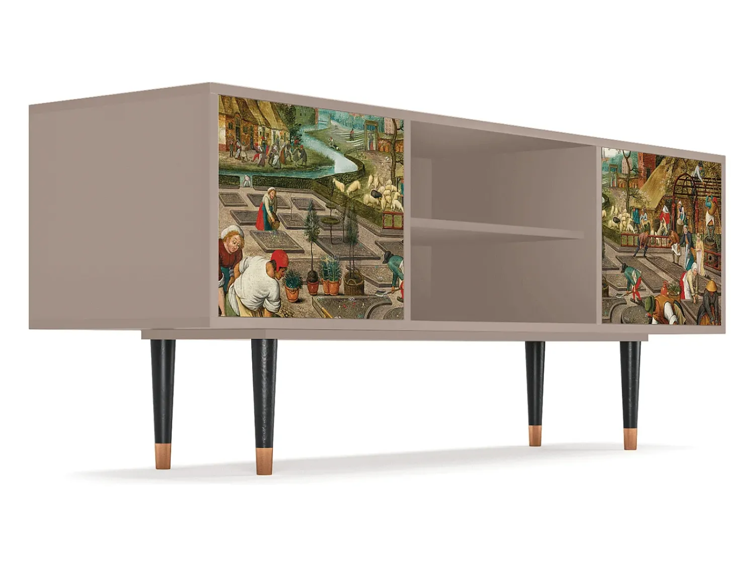Móvel De Tv* Mueble de TV - 170х69х48 cm - T2 - The Younger - Spring, Latte Bege