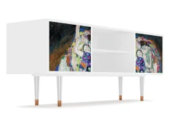Mueble de TV - 170х69х48 cm - T2 - The Maiden by Klimt, Branco^ Móvel De Tv