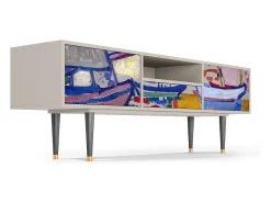Móvel De Tv| Mueble de TV - 170х59х41 cm - T6 - The Port of Collioure , Areia Bege