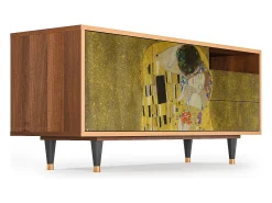 Sale Mueble de TV - 125х56х41 cm - T7 - The Kiss by Klimt , Nogueira Castanho