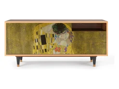 Sale Mueble de TV - 125х56х41 cm - T7 - The Kiss by Klimt , Nogueira Castanho