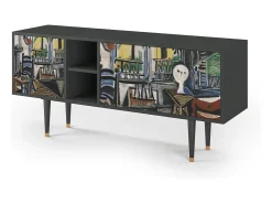 Mueble de TV - 150х69х41 cm - T5 - The Studio , Antracite^ Móvel De Tv