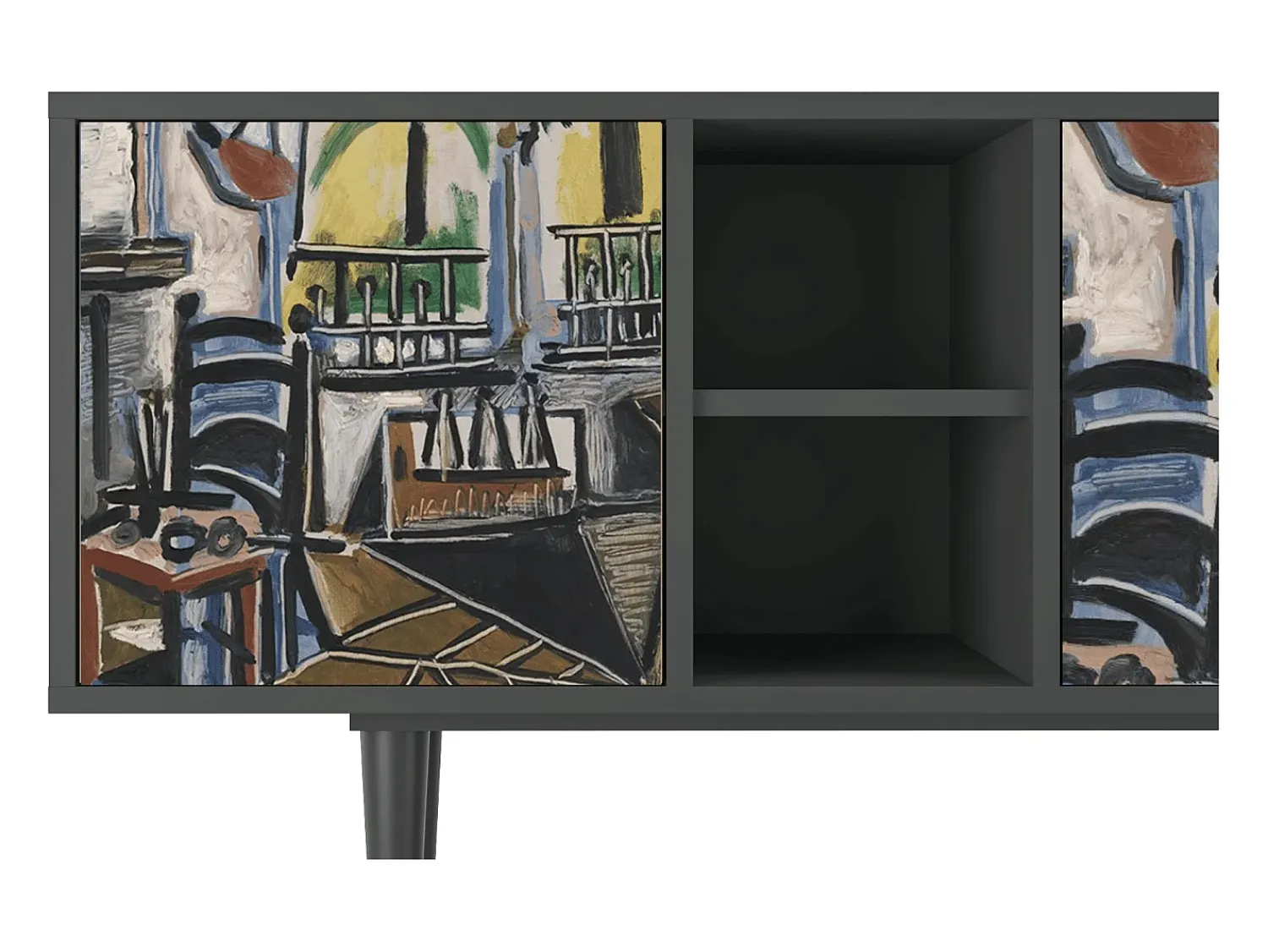 Mueble de TV - 150х69х41 cm - T5 - The Studio , Antracite^ Móvel De Tv