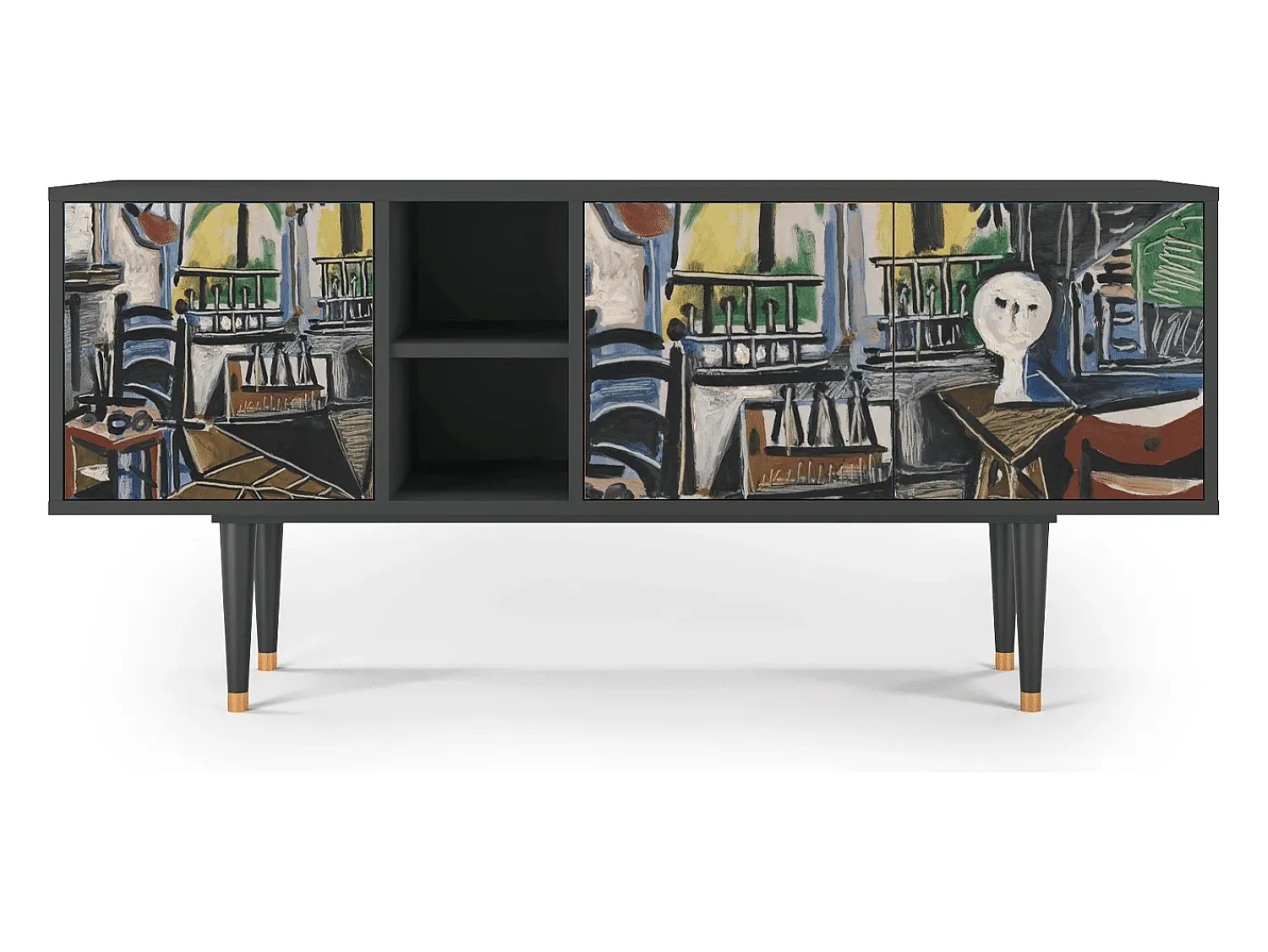 Mueble de TV - 150х69х41 cm - T5 - The Studio , Antracite^ Móvel De Tv