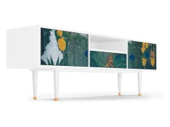 Sale Mueble de TV - 170х59х41 cm - T6 - The Repast of the Lion, Branco Bege