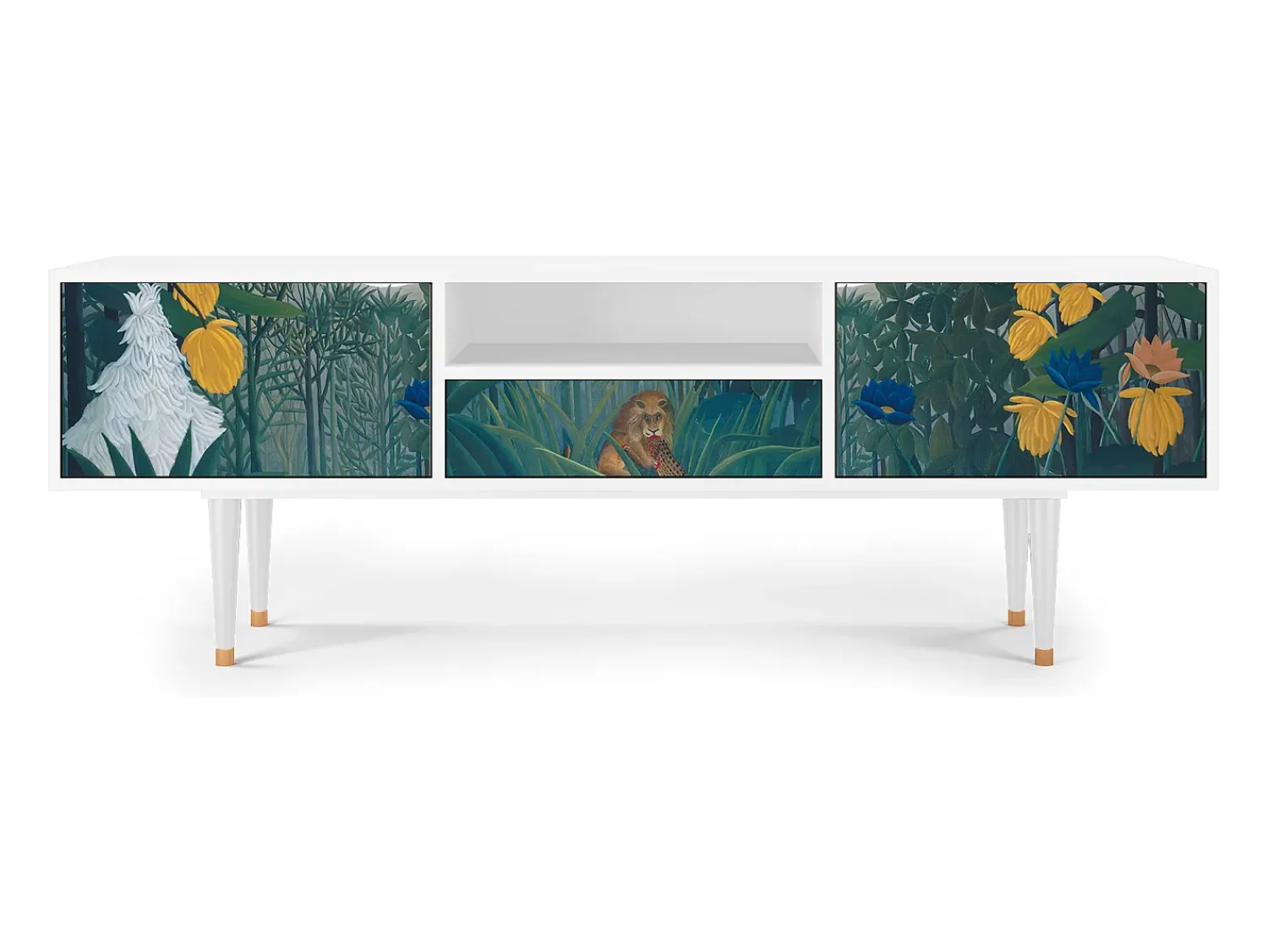 Sale Mueble de TV - 170х59х41 cm - T6 - The Repast of the Lion, Branco Bege