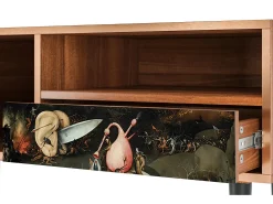 Mueble de TV - 115х59х48 cm - T3 - The Garden 2, Nogueira Castanho
