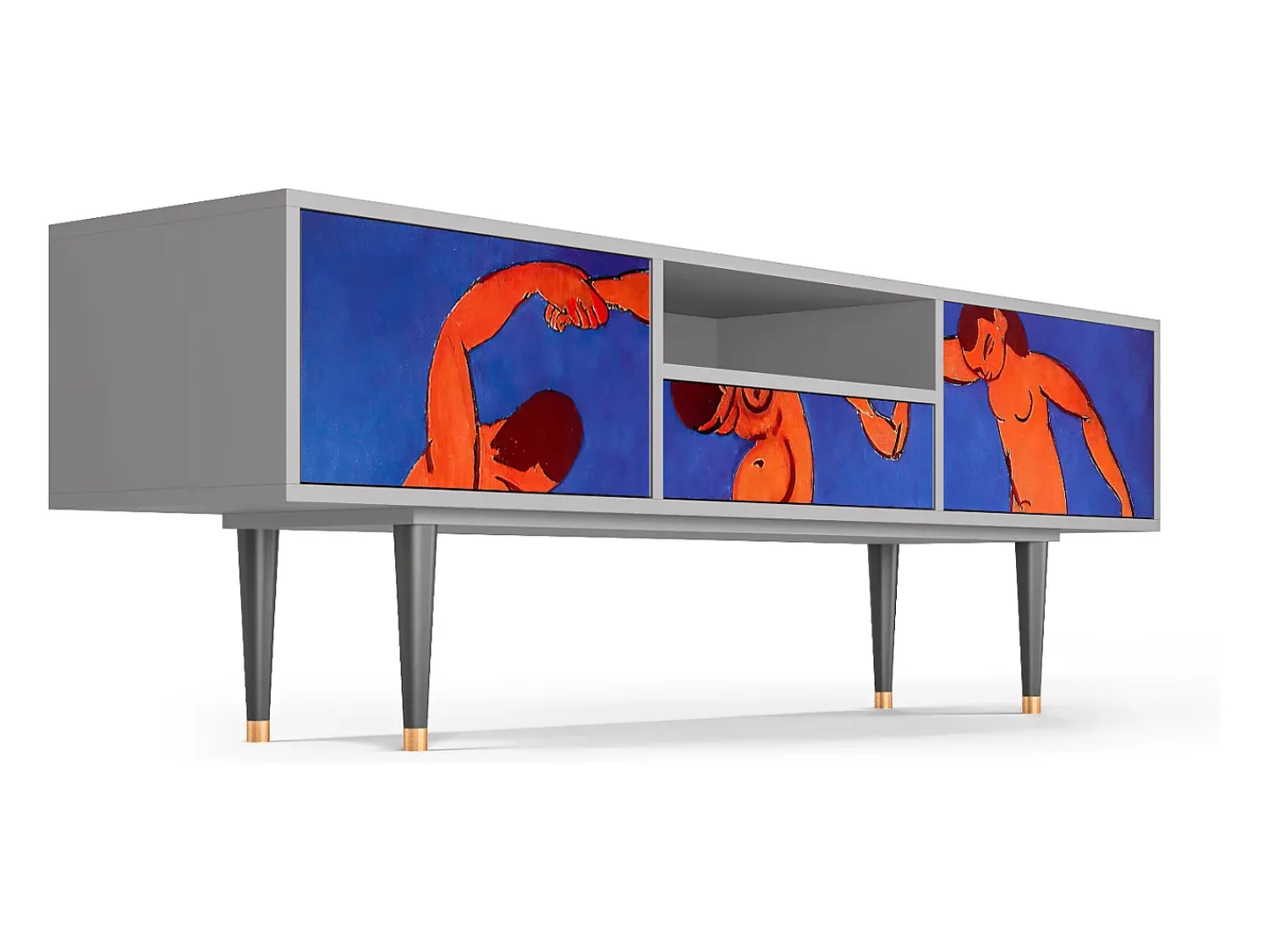 Discount Mueble de TV - 170х59х41 cm - T6 - The Dance by Matisse , Cinza Cinzento