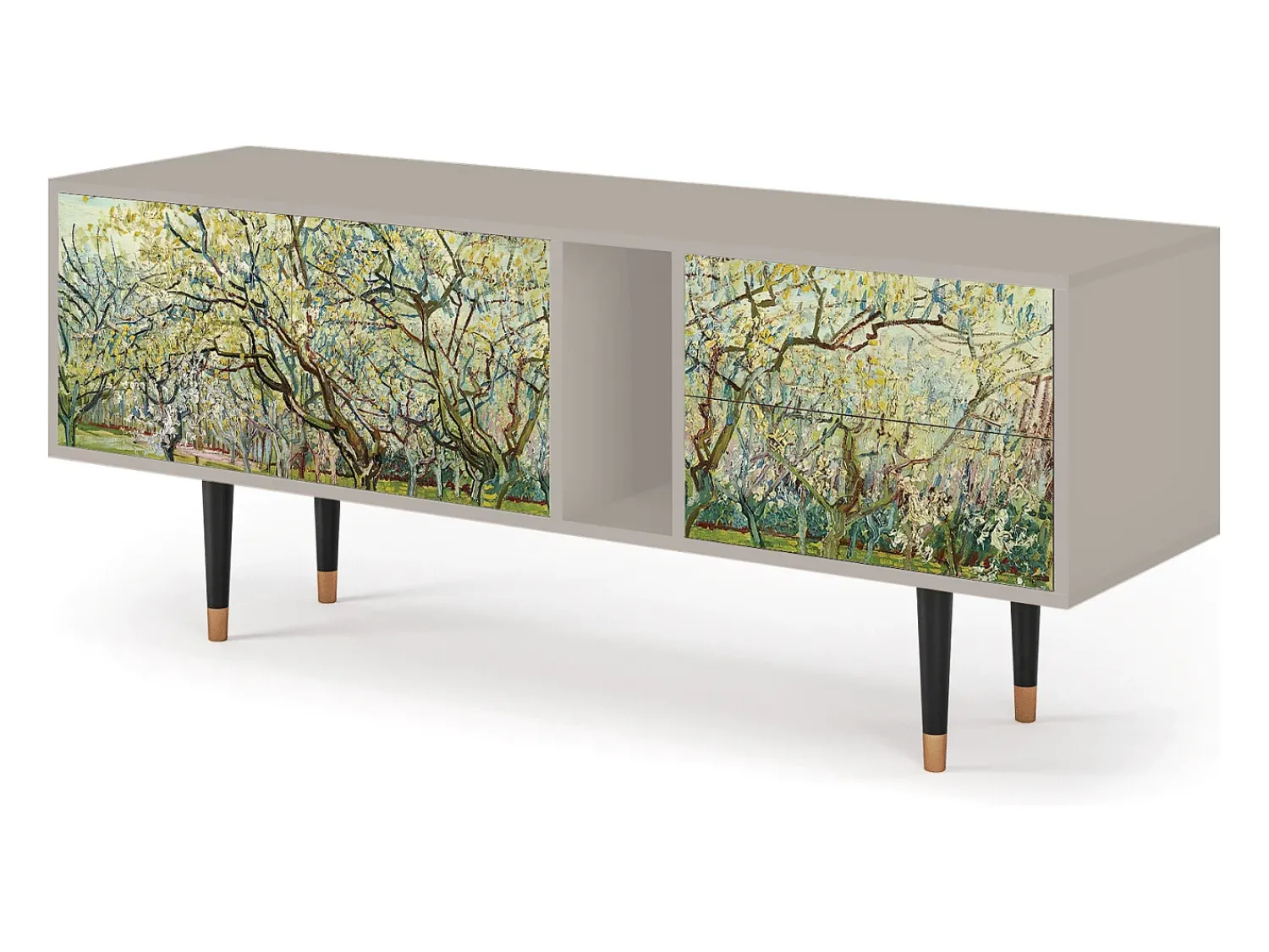 Mueble de TV - 170х69х48 cm - T1 - The Branco Orchard, Areia^ Móvel De Tv