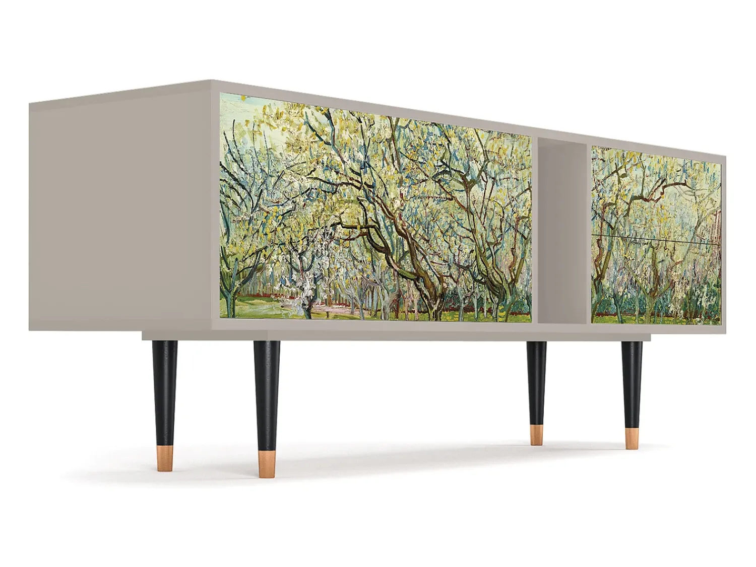 Mueble de TV - 170х69х48 cm - T1 - The Branco Orchard, Areia^ Móvel De Tv
