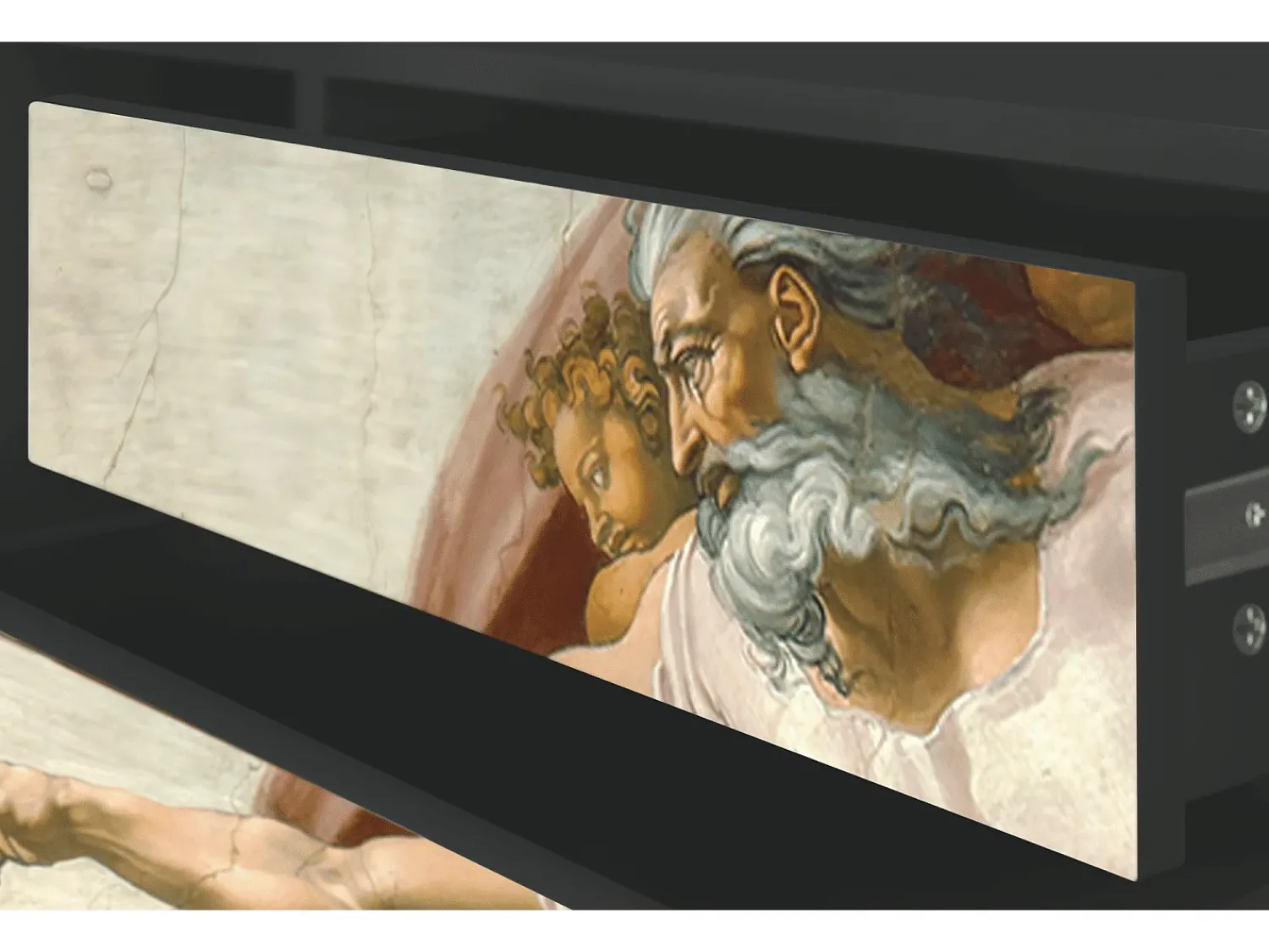 Mueble de TV - 170х59х48 cm - T4 - The Creation of Adam, Antracite^ Móvel De Tv