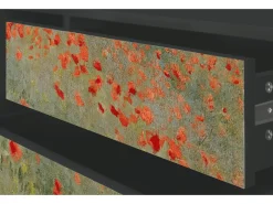 Móvel De Tv* Mueble de TV - 170х59х48 cm - T4 - The Poppy Field , Antracite Cinza antracite