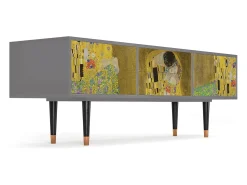 Hot Mueble de TV - 170х59х48 cm - T4 - The Kiss by Klimt , Cinza Cinzento