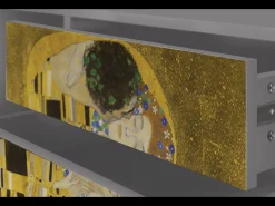 Hot Mueble de TV - 170х59х48 cm - T4 - The Kiss by Klimt , Cinza Cinzento