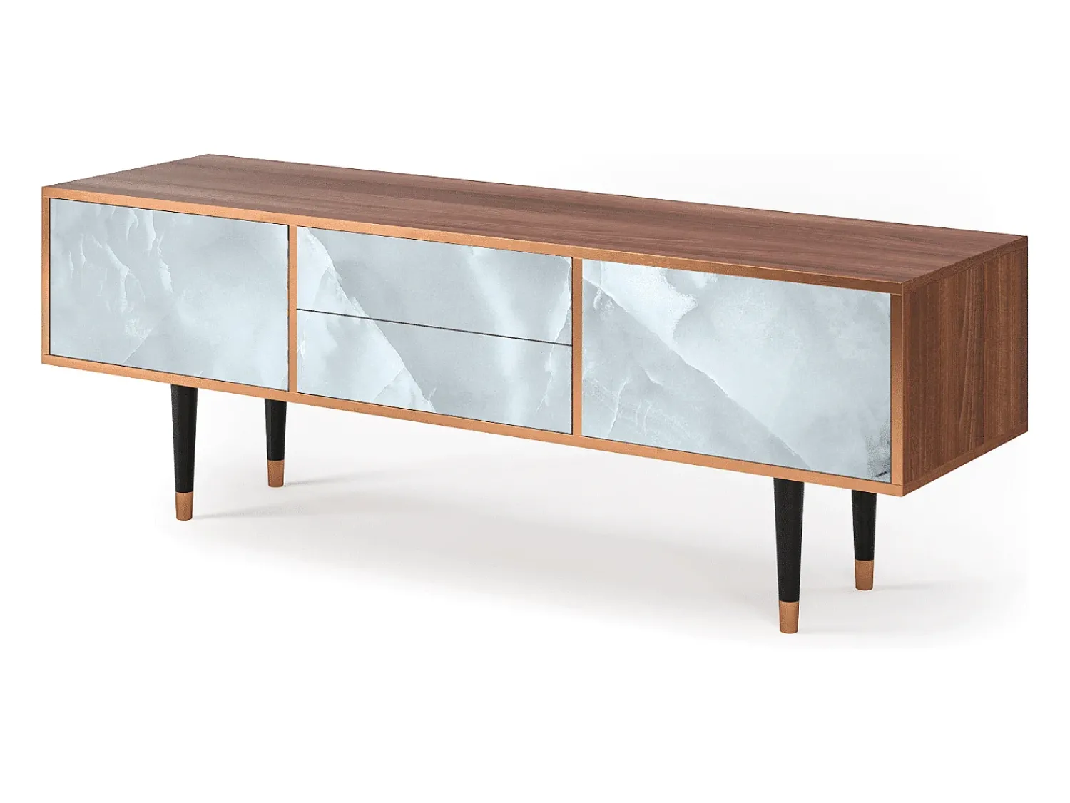 Outlet Mueble de TV - 170х59х48 cm - T4 - The Onyx, Nogueira Castanho