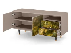 Móvel De Tv* Mueble de TV - 125х56х41 cm - T7 - The Heart of the Andes , Latte Bege