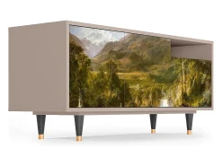 Móvel De Tv* Mueble de TV - 125х56х41 cm - T7 - The Heart of the Andes , Latte Bege