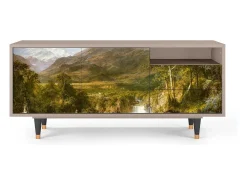 Móvel De Tv* Mueble de TV - 125х56х41 cm - T7 - The Heart of the Andes , Latte Bege
