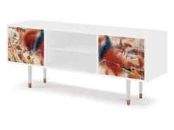 Hot Mueble de TV - 170х69х48 cm - T2 - The City Rises, Branco Bege