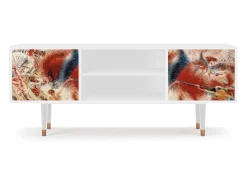 Hot Mueble de TV - 170х69х48 cm - T2 - The City Rises, Branco Bege