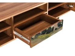 Móvel De Tv* Mueble de TV - 170х59х41 cm - T6 - The Poppy Field , Nogueira Castanho