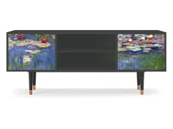 Móvel De Tv| Mueble de TV - 170х69х48 cm - T2 - The water lily pond , Antracite Cinza antracite