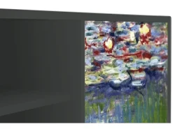 Móvel De Tv| Mueble de TV - 170х69х48 cm - T2 - The water lily pond , Antracite Cinza antracite