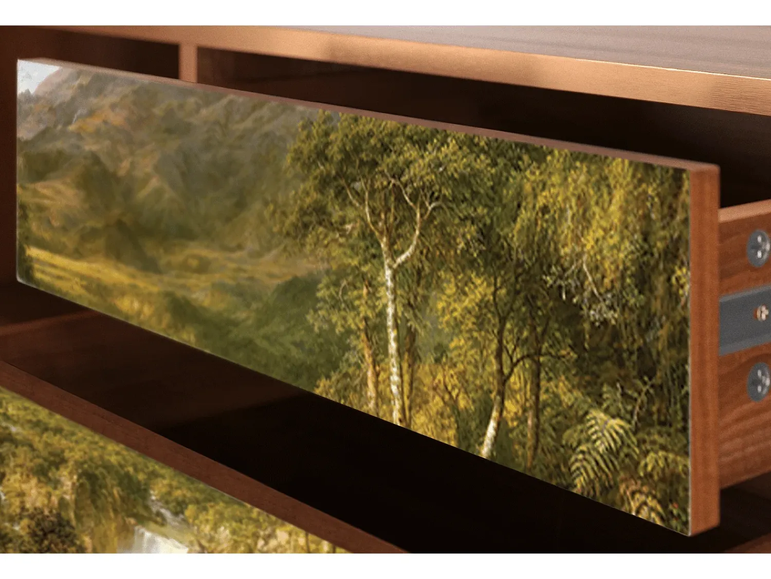 Mueble de TV - 170х59х48 cm - T4 - The Heart of the Andes , Nogueira^ Móvel De Tv