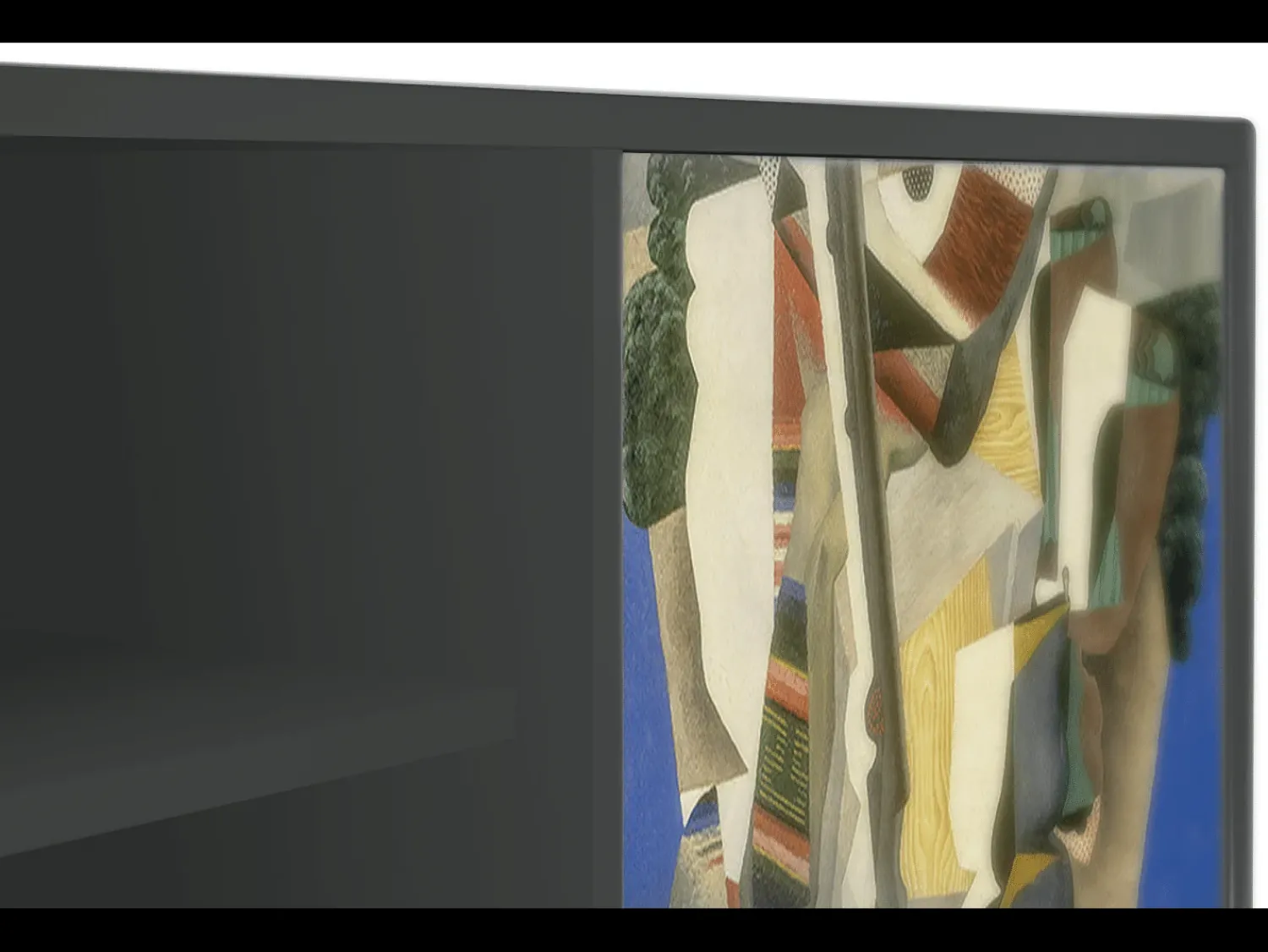 Clearance Mueble de TV - 170х69х48 cm - T2 - The Cubist Paintings , Antracite Cinza antracite