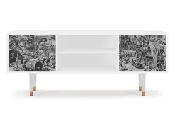 Móvel De Tv* Mueble de TV - 170х69х48 cm - T2 - The Festival of Saint, Branco Bege