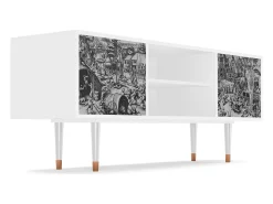 Móvel De Tv* Mueble de TV - 170х69х48 cm - T2 - The Festival of Saint, Branco Bege