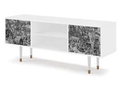Móvel De Tv* Mueble de TV - 170х69х48 cm - T2 - The Festival of Saint, Branco Bege